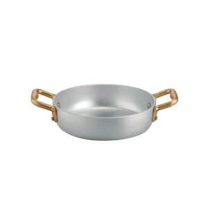 Mini stekepanne i Aluminium Ø140 mm Med 2 messinghåndtak 